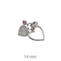 COLGANTE PLATA CORAZONES CIRCONITAS