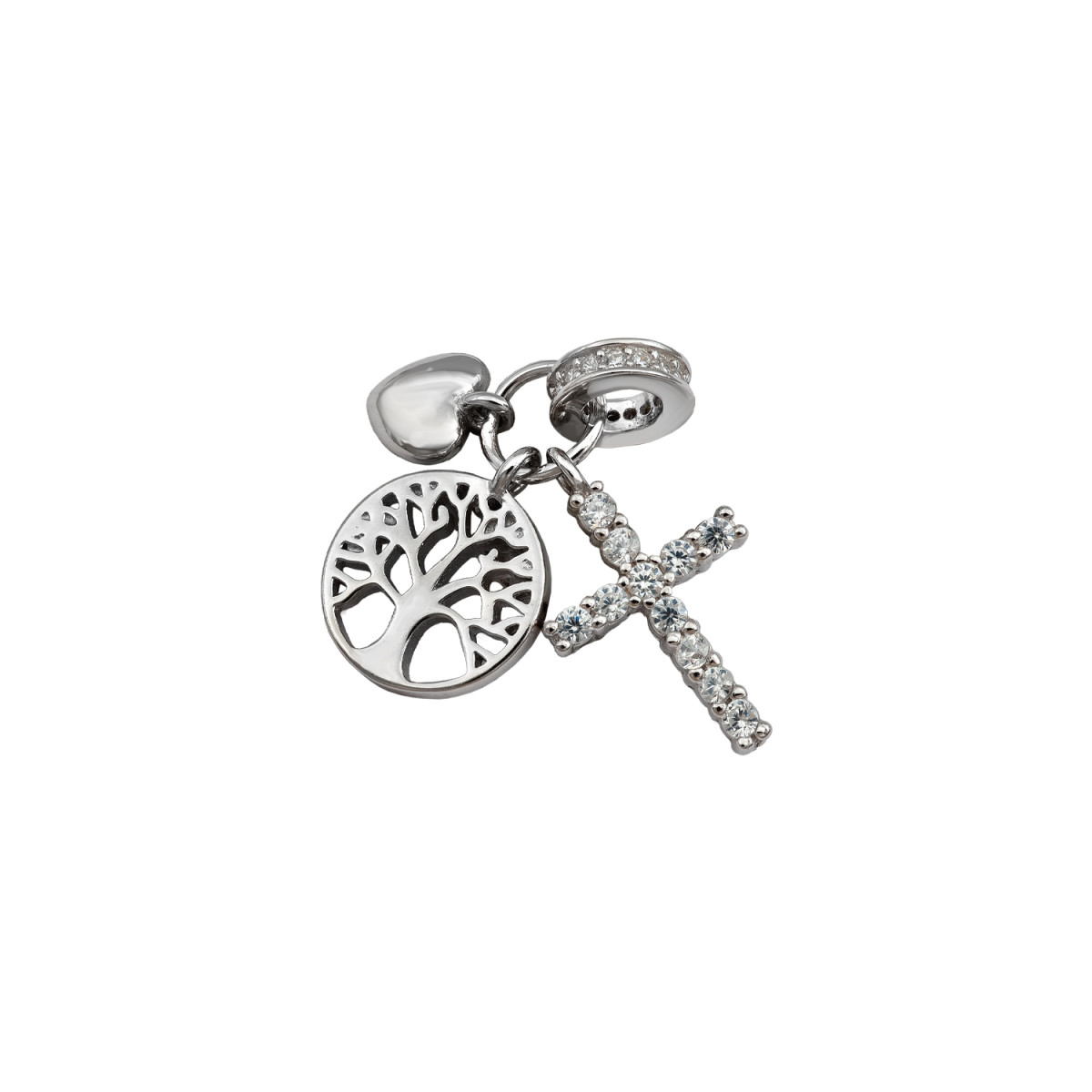 COLGANTE PLATA ARBOL VIDA CRUZ ZTAS CORAZON