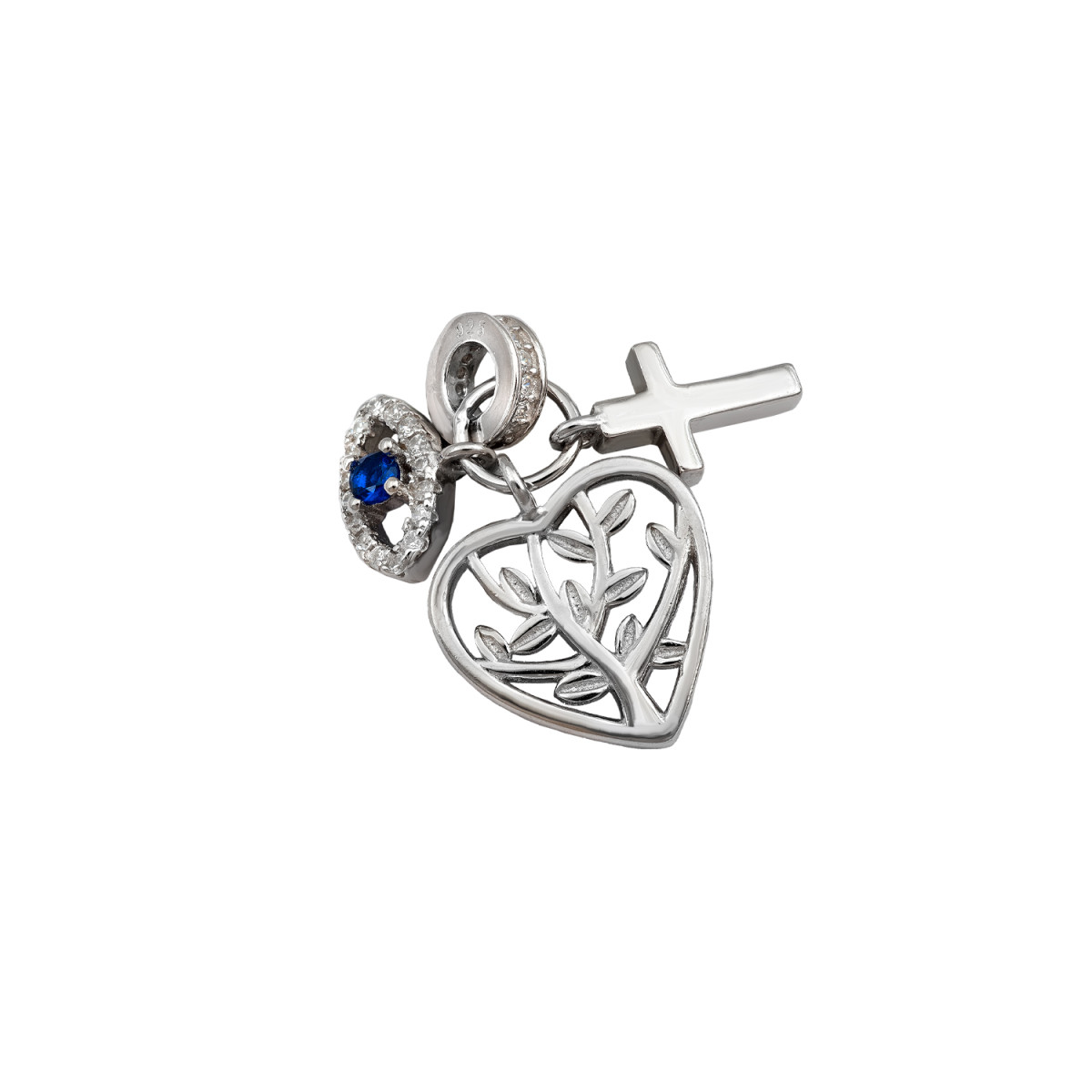 COLGANTE PLATA ARBOL VIDA CRUZ OJO TURCO ZTAS