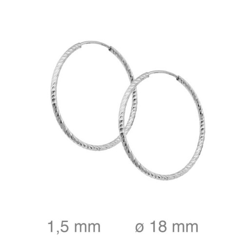 CRIOLLA PLATA LAPIDADA 1.50 X 20 MM