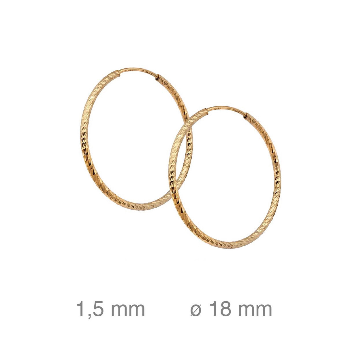 CRIOLLA PLATA B.ORO LAPIDADA 1.50X20 MM