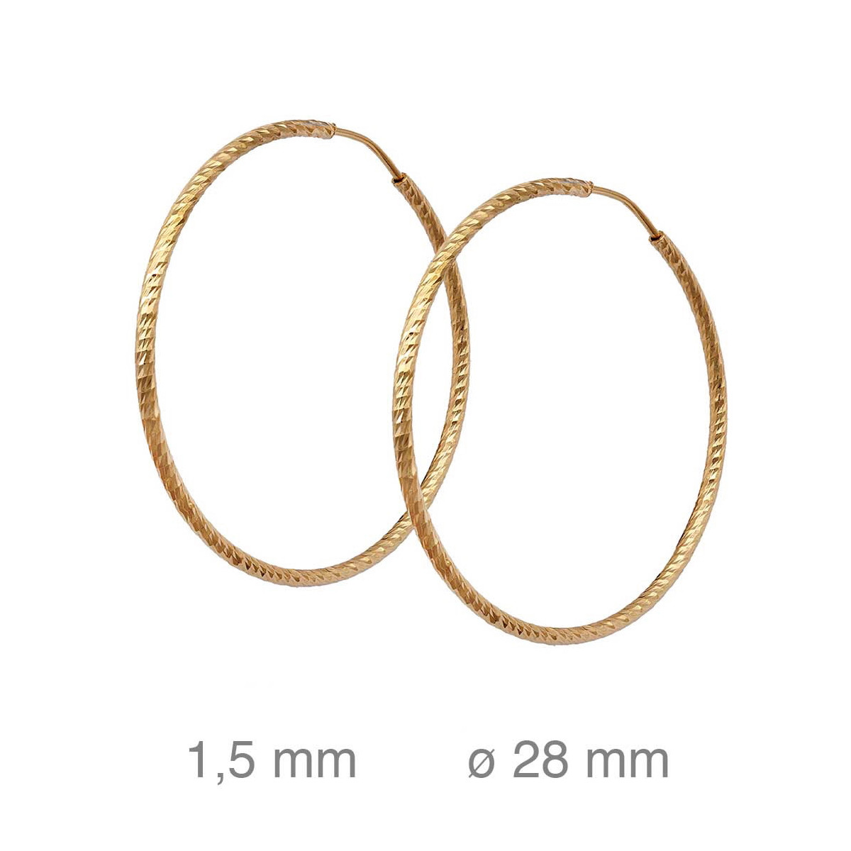 CRIOLLA PLATA B.ORO LAPIDADA 1.5 X 30 MM