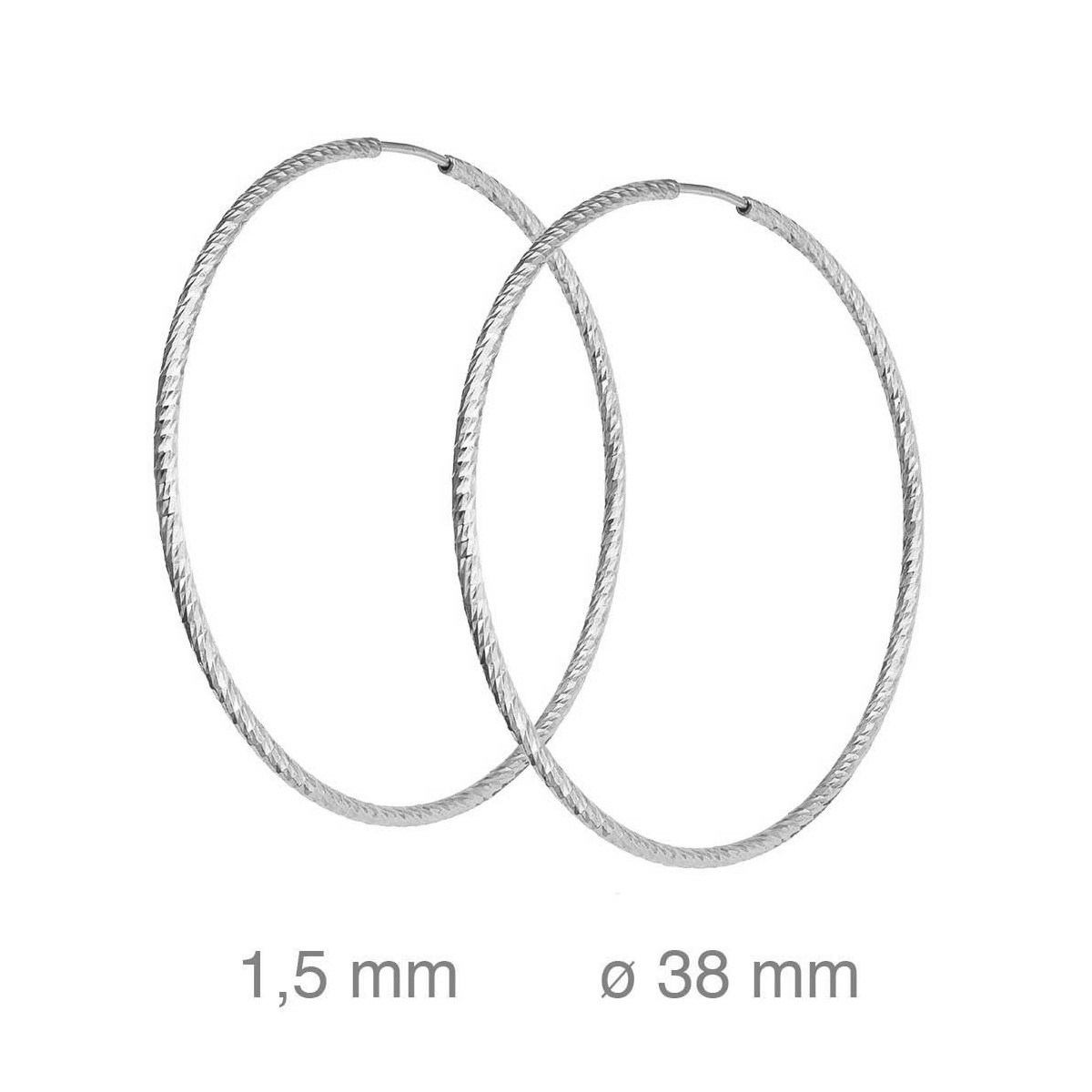 CRIOLLA PLATA LAPIDADA 1.5 X 40 MM