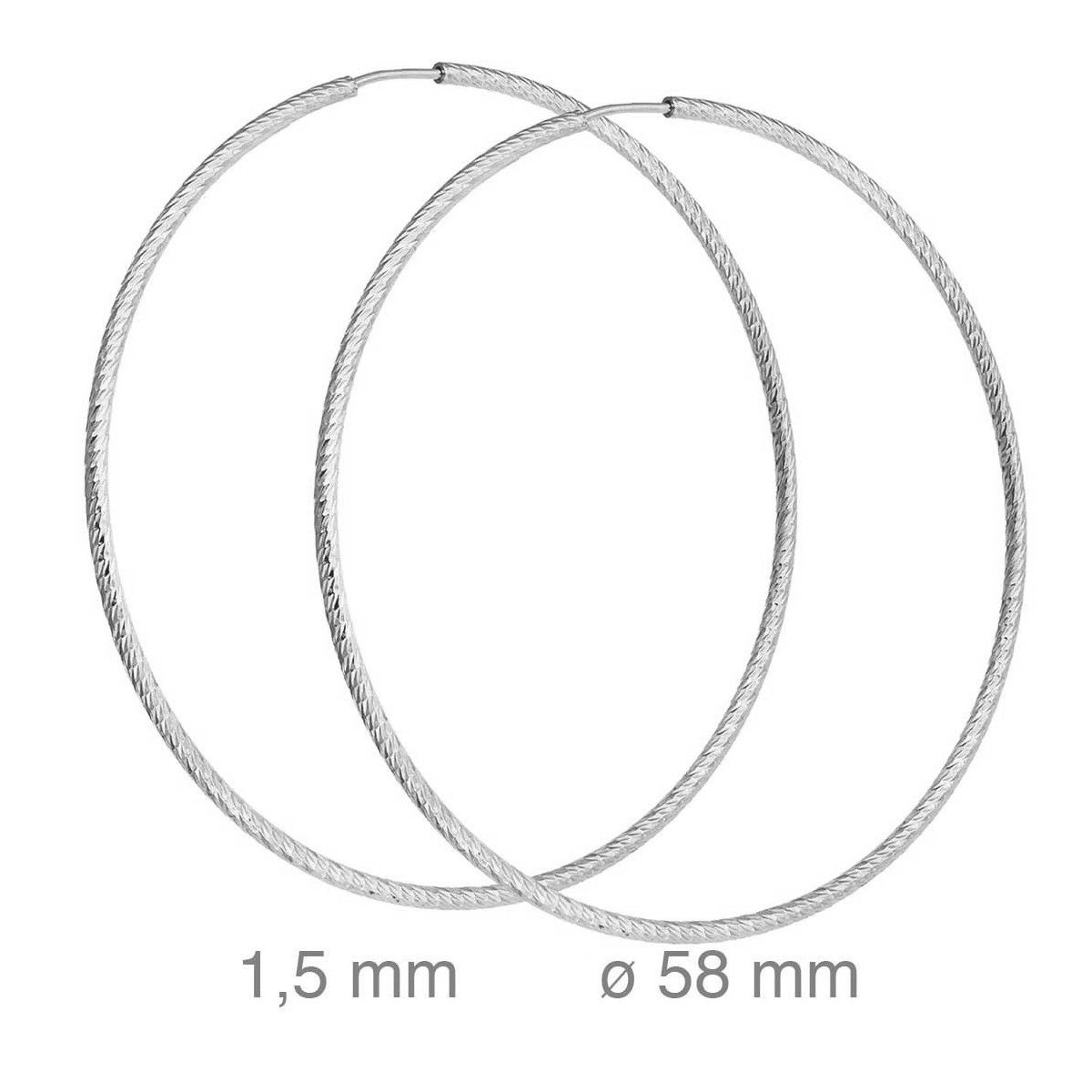CRIOLLA PLATA LAPIDADA 1.5 X 60 MM
