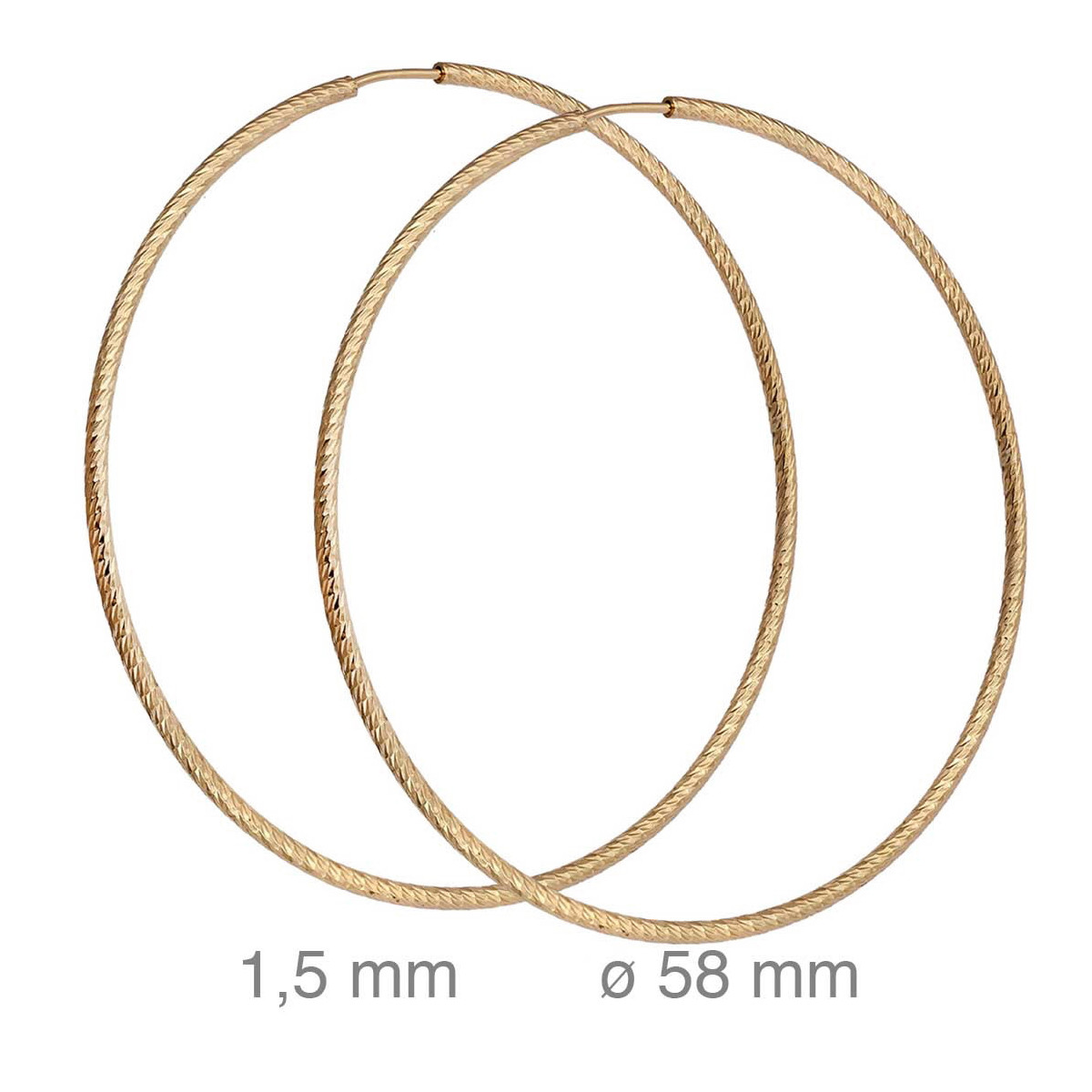CRIOLLA PLATA B.ORO LAPIDADA 1.5 X 60 MM