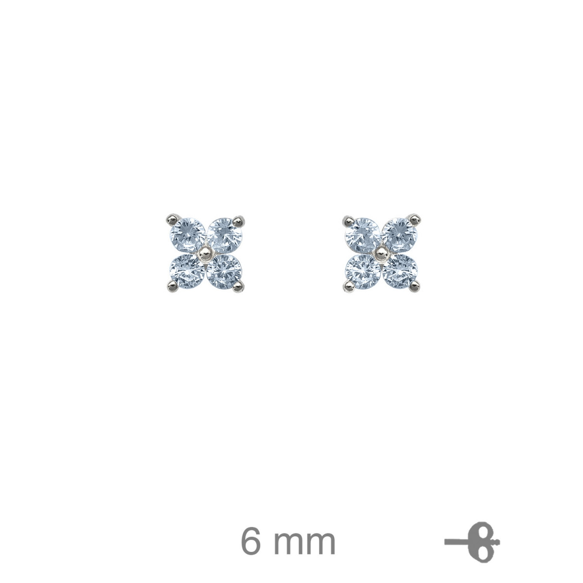 PENDIENTES PLATA ZTAS AGUAMARINA PRESION