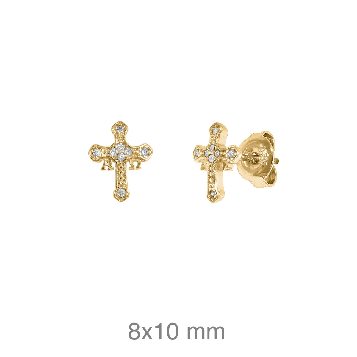 PENDIENTES PLATA B.ORO+e CRUZ ASTURIAS ZTAS PRESION