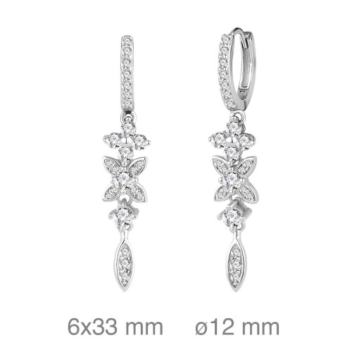 PENDIENTES PLATA CIRCONITAS