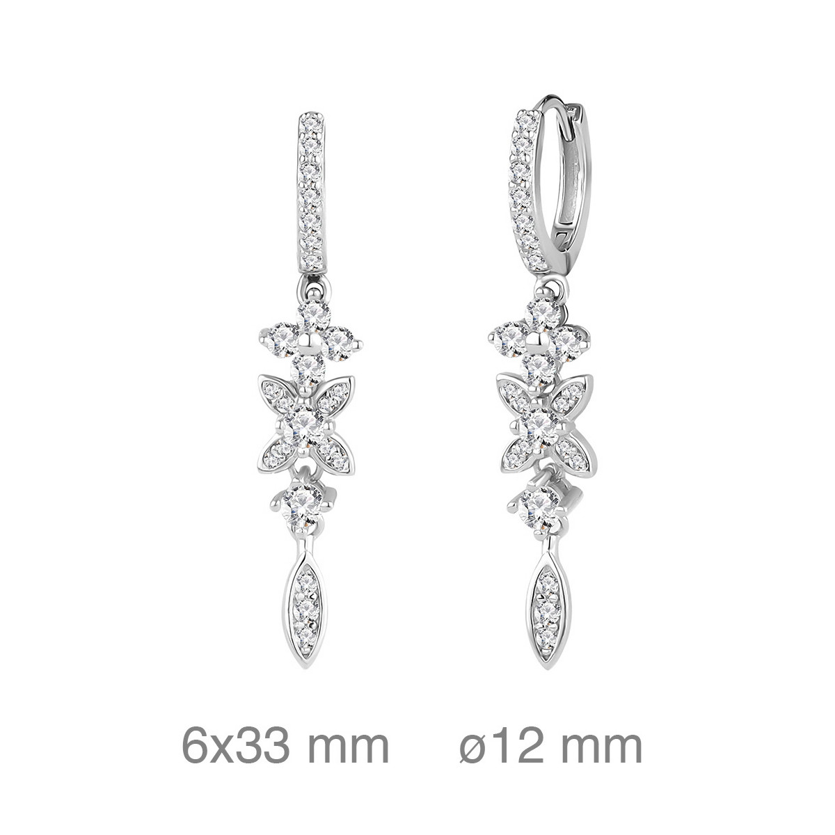 PENDIENTES PLATA CIRCONITAS