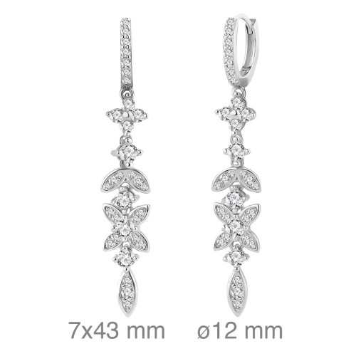 PENDIENTES PLATA CIRCONITAS