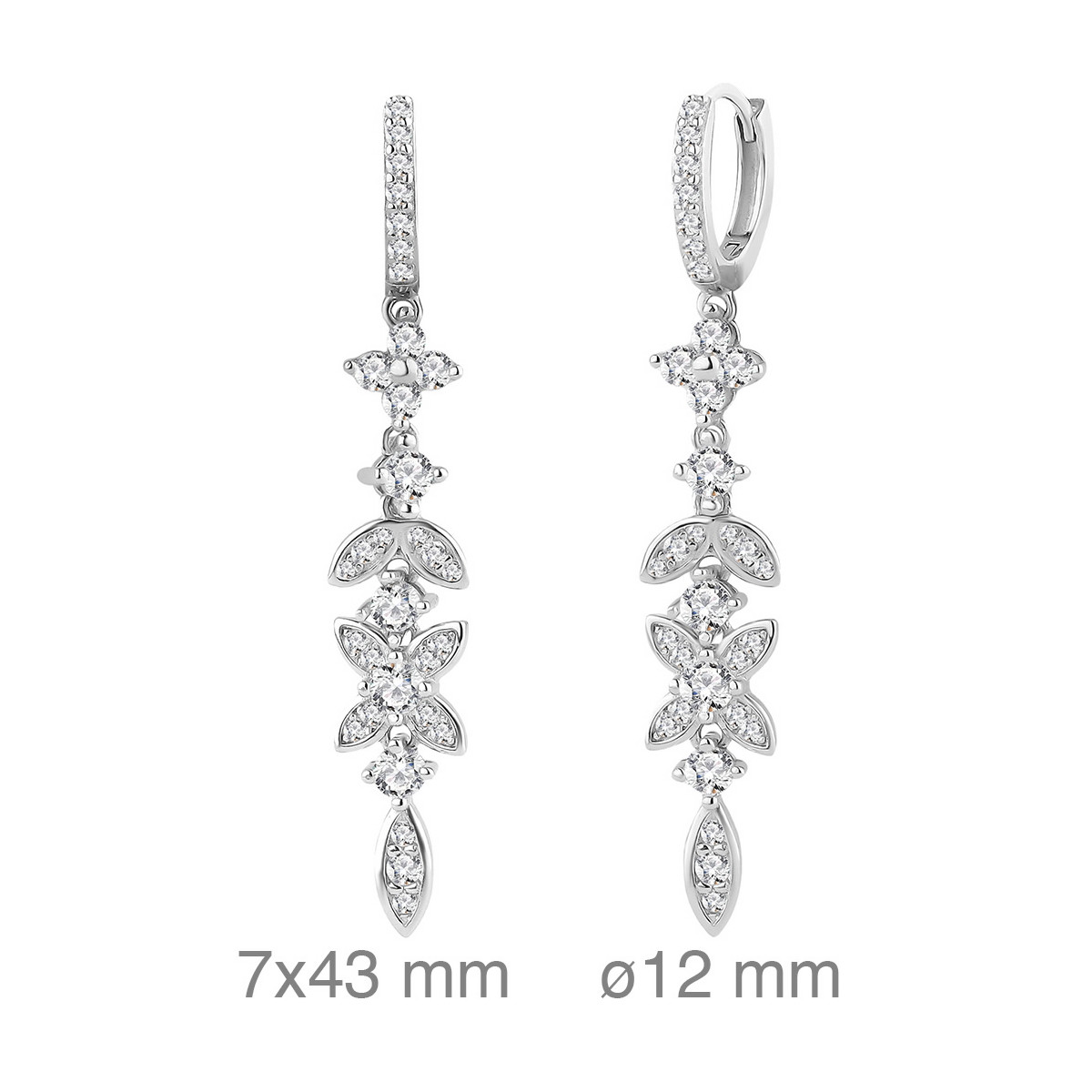 PENDIENTES PLATA CIRCONITAS