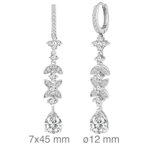PENDIENTES PLATA CIRCONITAS