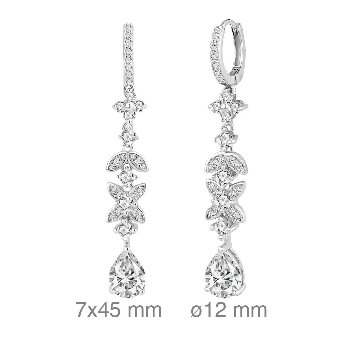 PENDIENTES PLATA CIRCONITAS