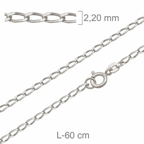 CADENA PLATA BILBAO 60X60CM