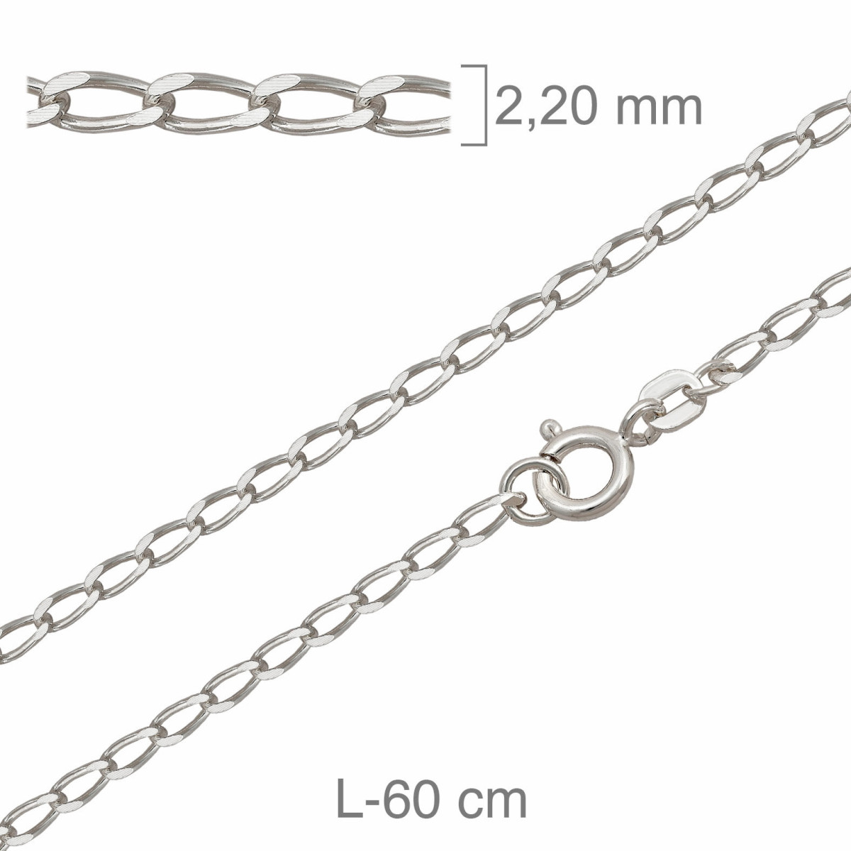 CADENA PLATA BILBAO 60X60CM