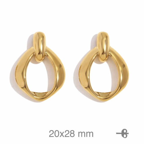 PENDIENTES ACERO B.ORO