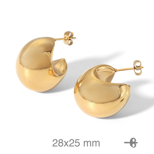 PENDIENTES ACERO B.ORO