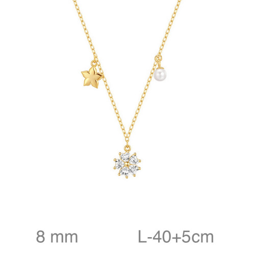 GARGANTILLA PLATA B.ORO MOTIVOS ZTAS ESTRELLA FLOR PERLA