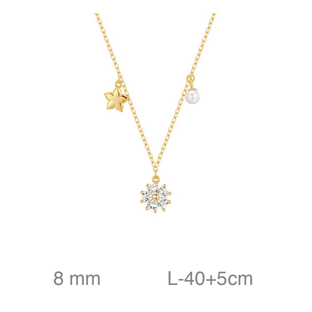 GARGANTILLA PLATA B.ORO MOTIVOS ZTAS ESTRELLA FLOR PERLA