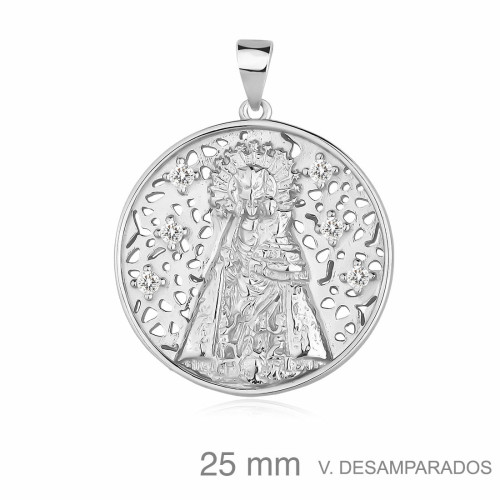 MEDALLA PLATA VIRGEN DESAMPARADOS 7 ZTAS