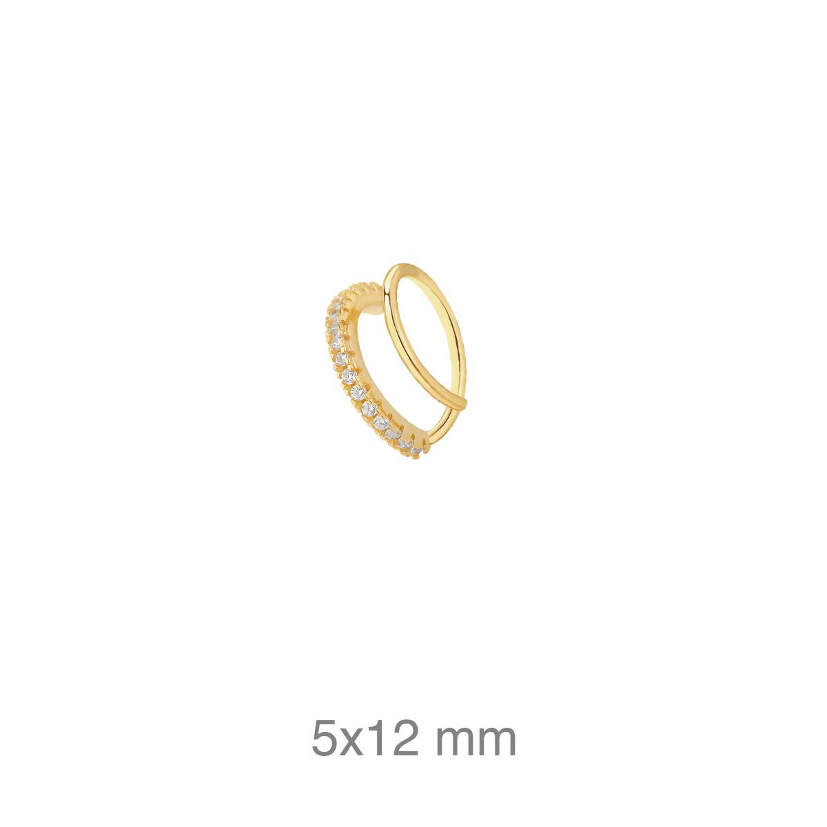 PENDIENTE PLATA B.ORO EAR CUFF ZTAS (UD)