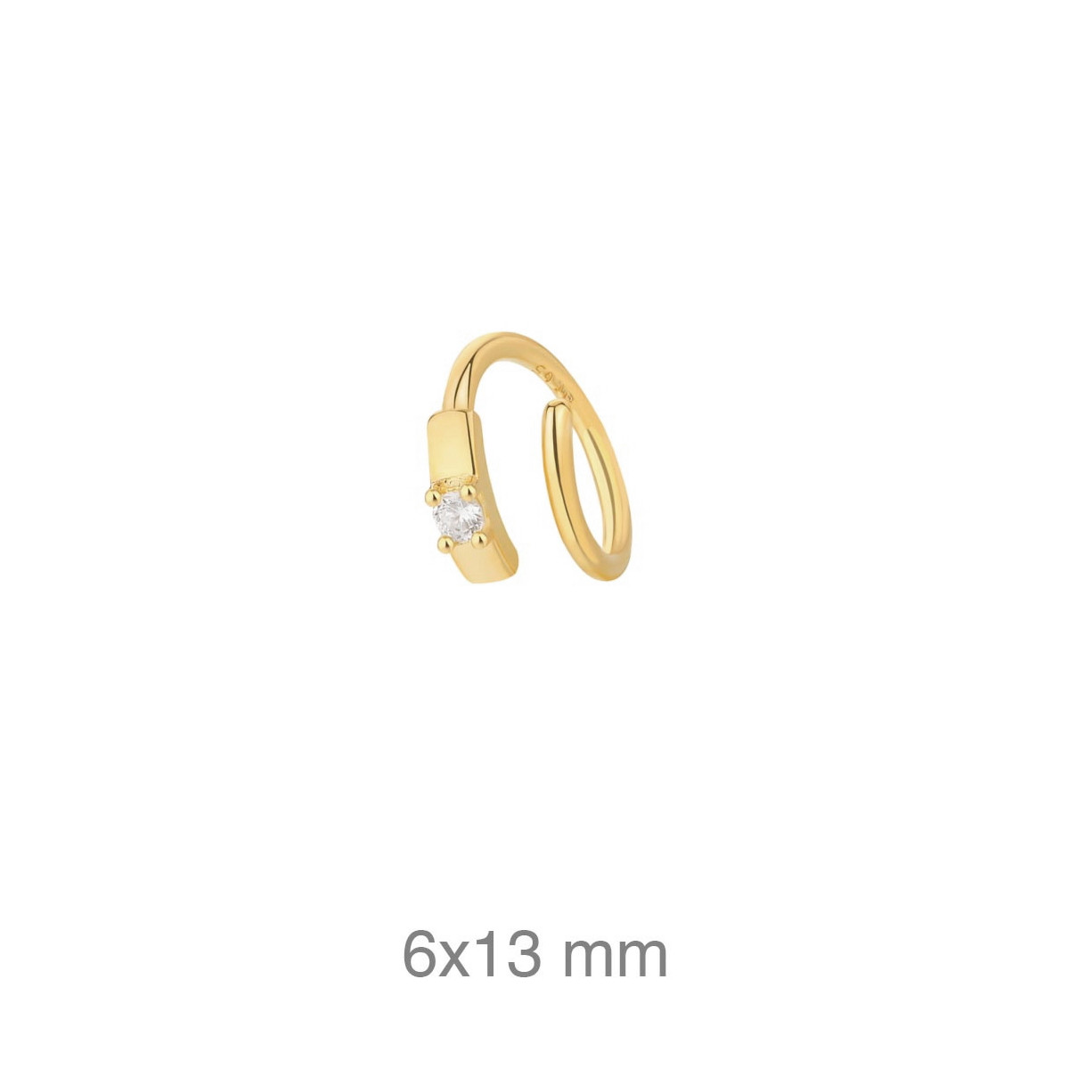 PENDIENTE PLATA B.ORO EAR CUFF ZTAS (UD)