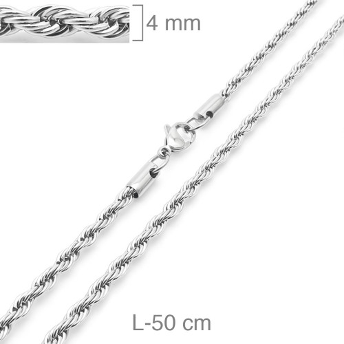CORDON ACERO 4MM  50CM
