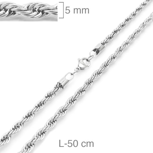 CORDON ACERO 5MM  50CM