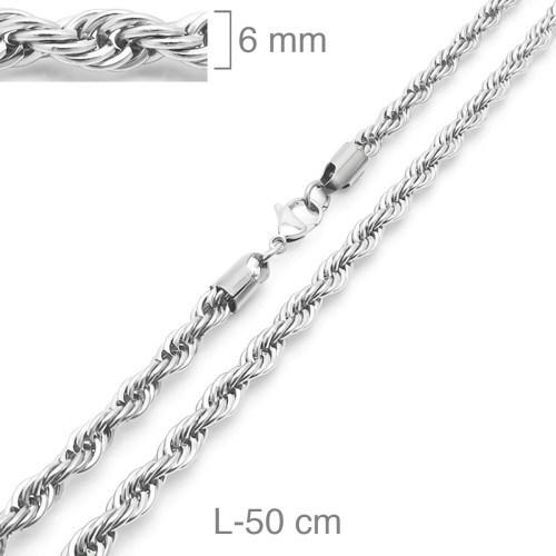 CORDON ACERO 6MM  50CM