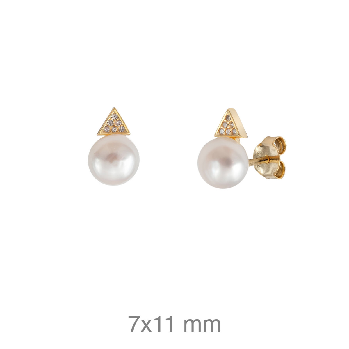 PENDIENTES PLATA B.ORO TU Y YO ZTAS PRESION