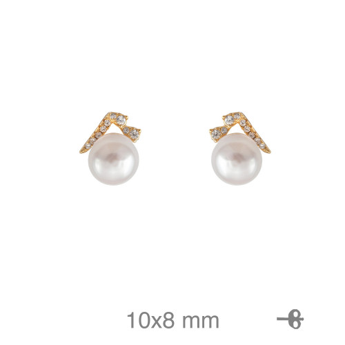 PENDIENTES PLATA B.ORO TU Y YO ZTAS PRESION