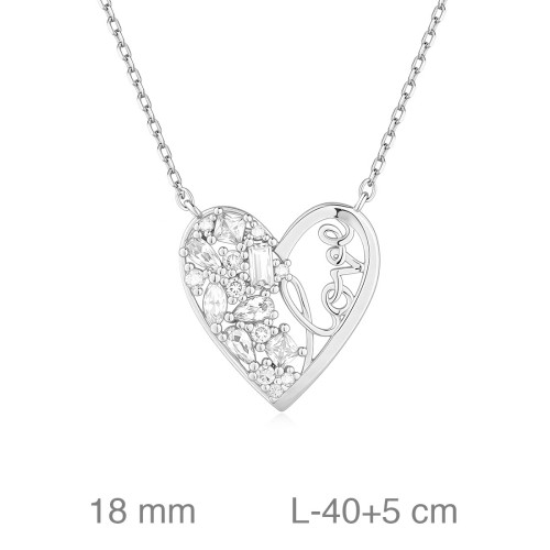 GARGANTILLA PLATA CORAZON ZTAS