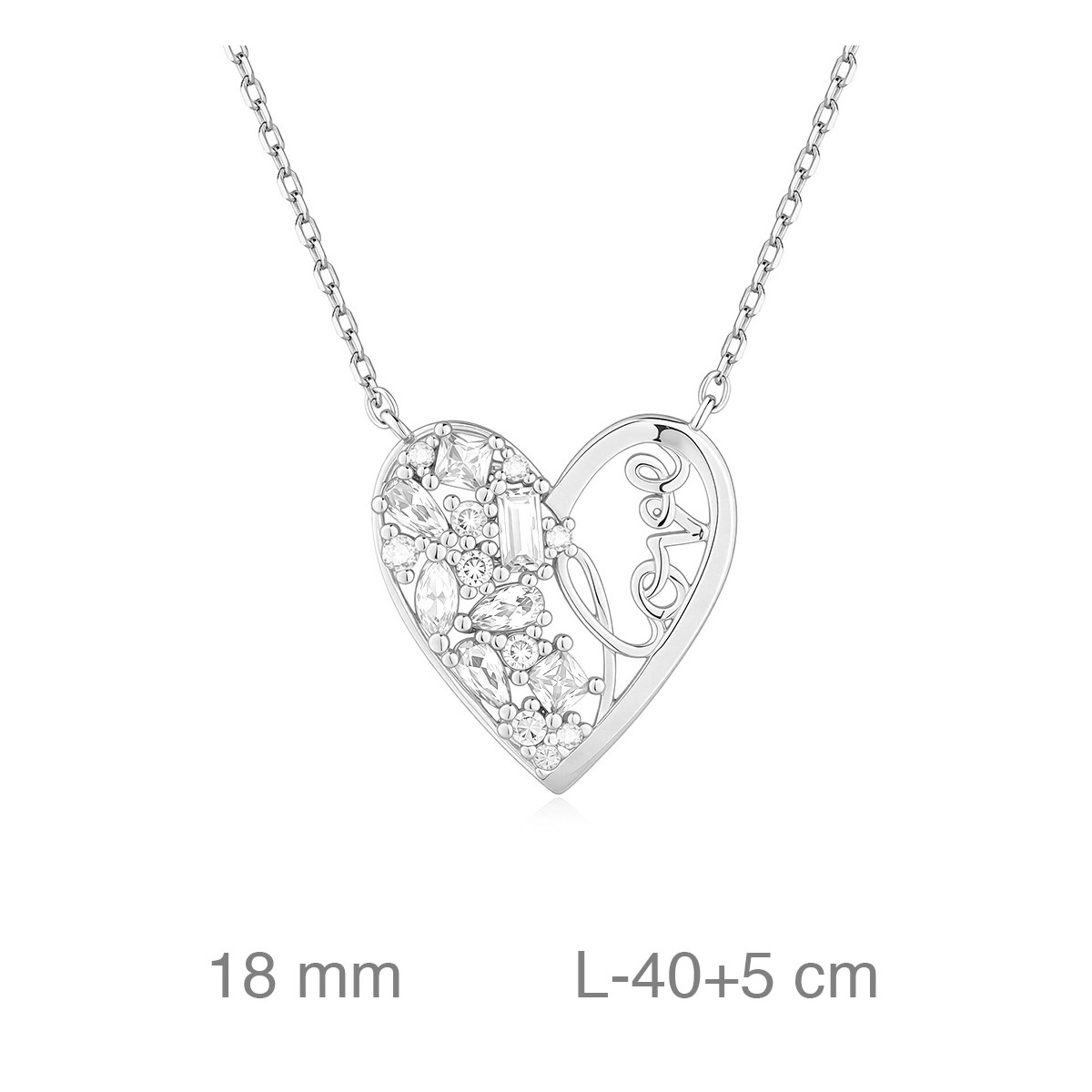 GARGANTILLA PLATA CORAZON ZTAS