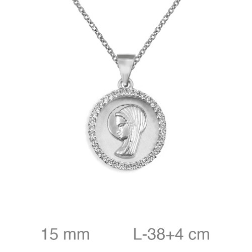 GARGANTILLA PLATA VIRGEN ZTAS