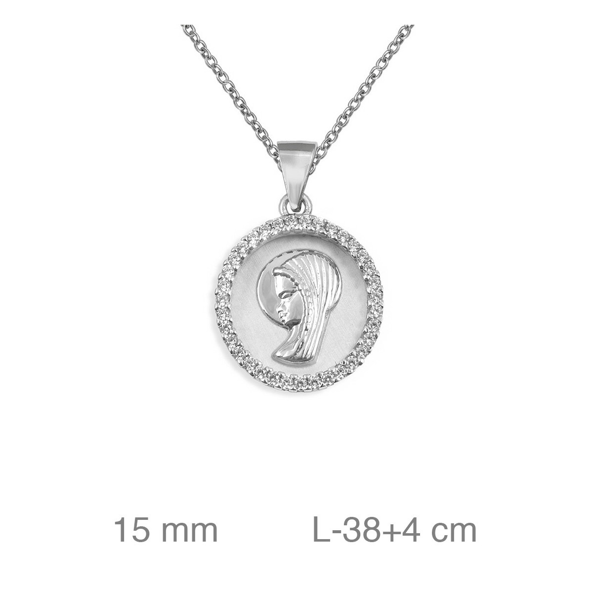 GARGANTILLA PLATA VIRGEN ZTAS