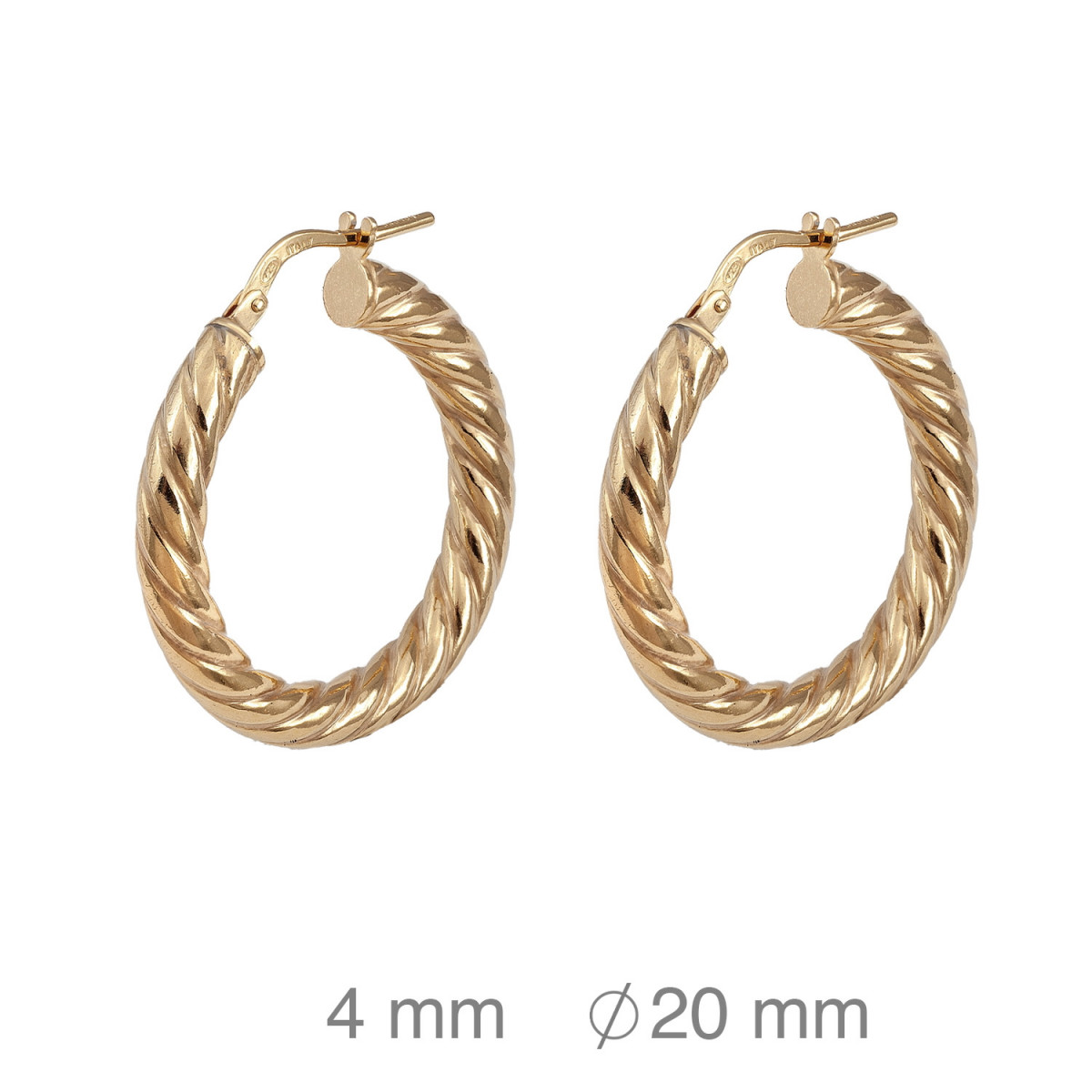 CRIOLLA PLATA B.ORO GALLONADA 4X20 MM