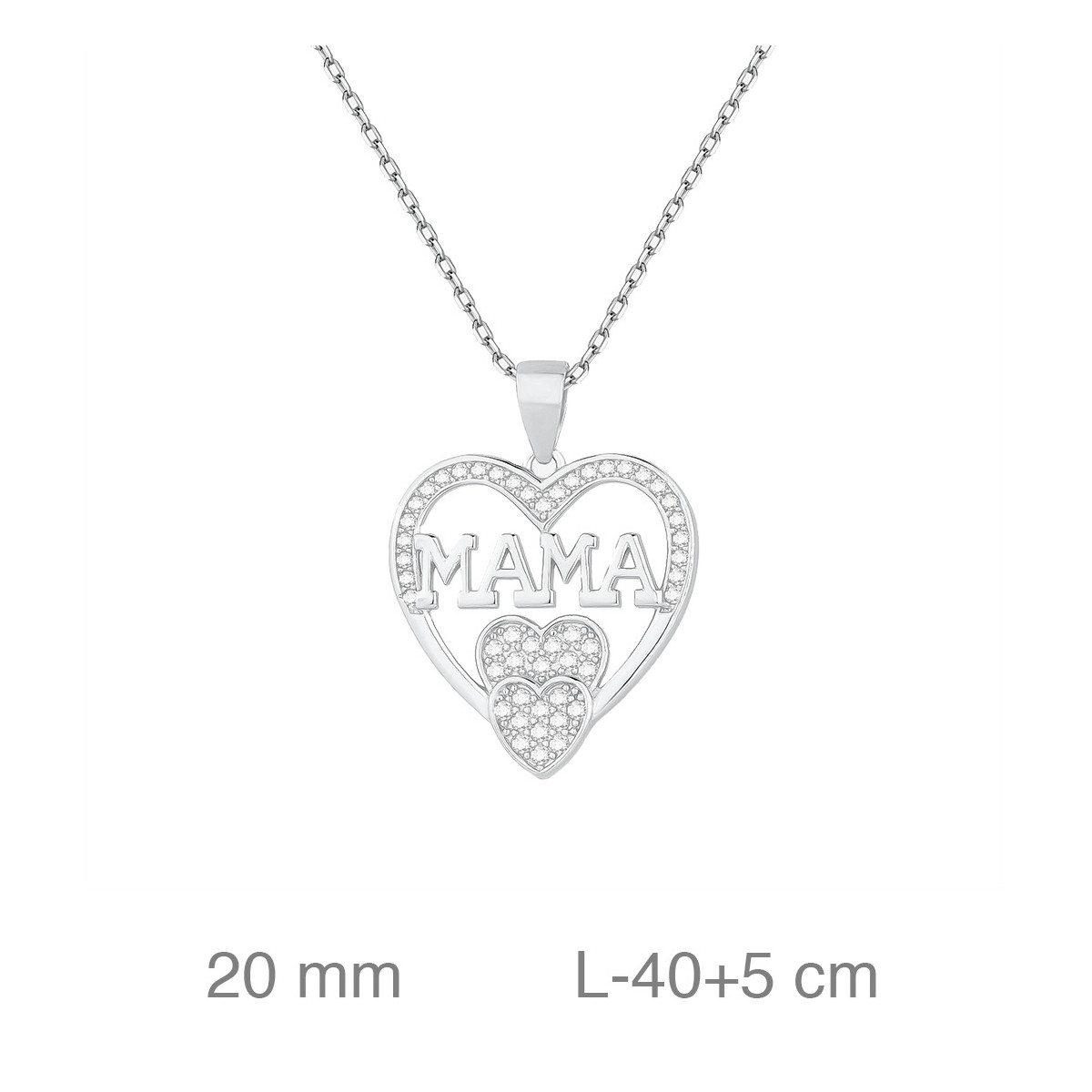 GARGANTILLA PLATA MAMA CORAZON