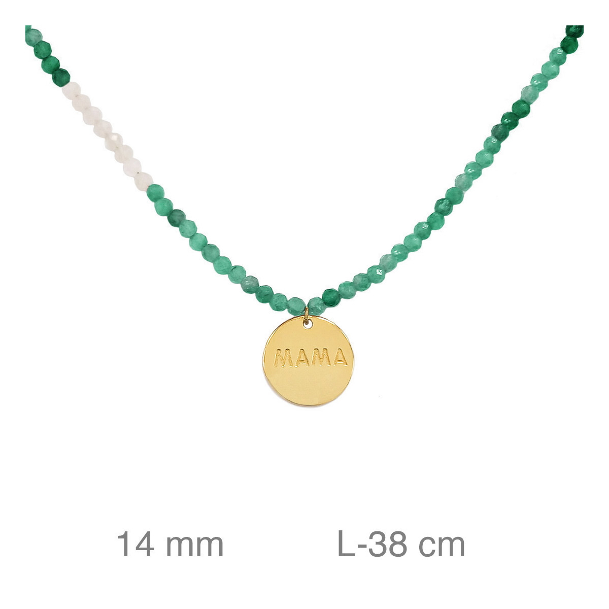 PULSERA PLATA B.ORO MAMA PIEDRA VERDES BLANCAS