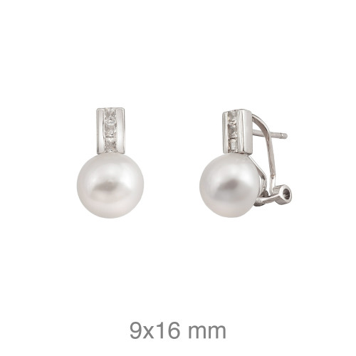 PENDIENTES PLATA TU Y YO ZTAS PERLA NATURAL