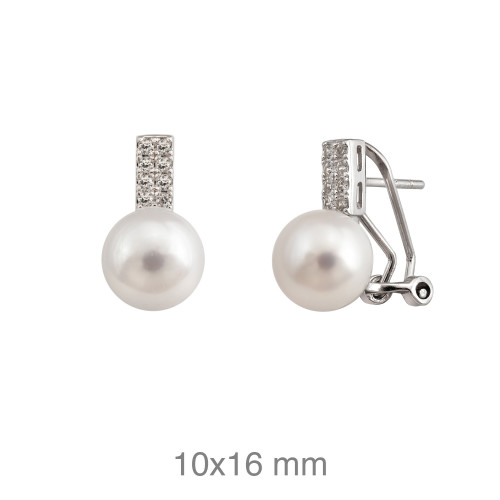 PENDIENTES PLATA TU Y YO ZTAS PERLA NATURAL