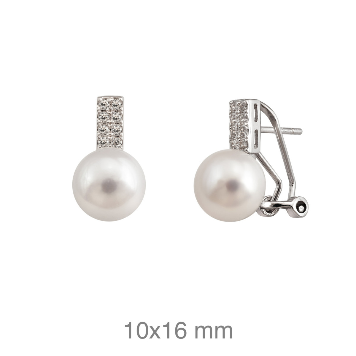 PENDIENTES PLATA TU Y YO ZTAS PERLA NATURAL