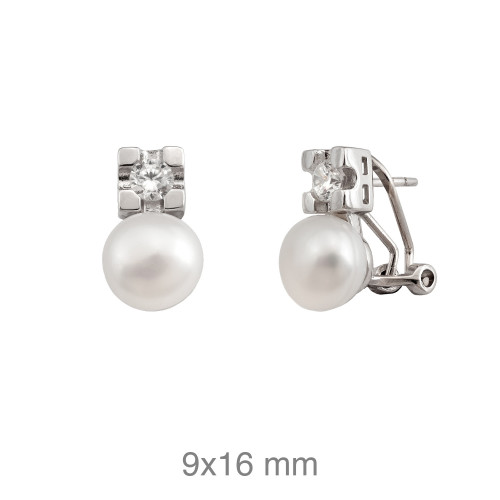 PENDIENTES PLATA TU Y YO ZTAS PERLA NATURAL