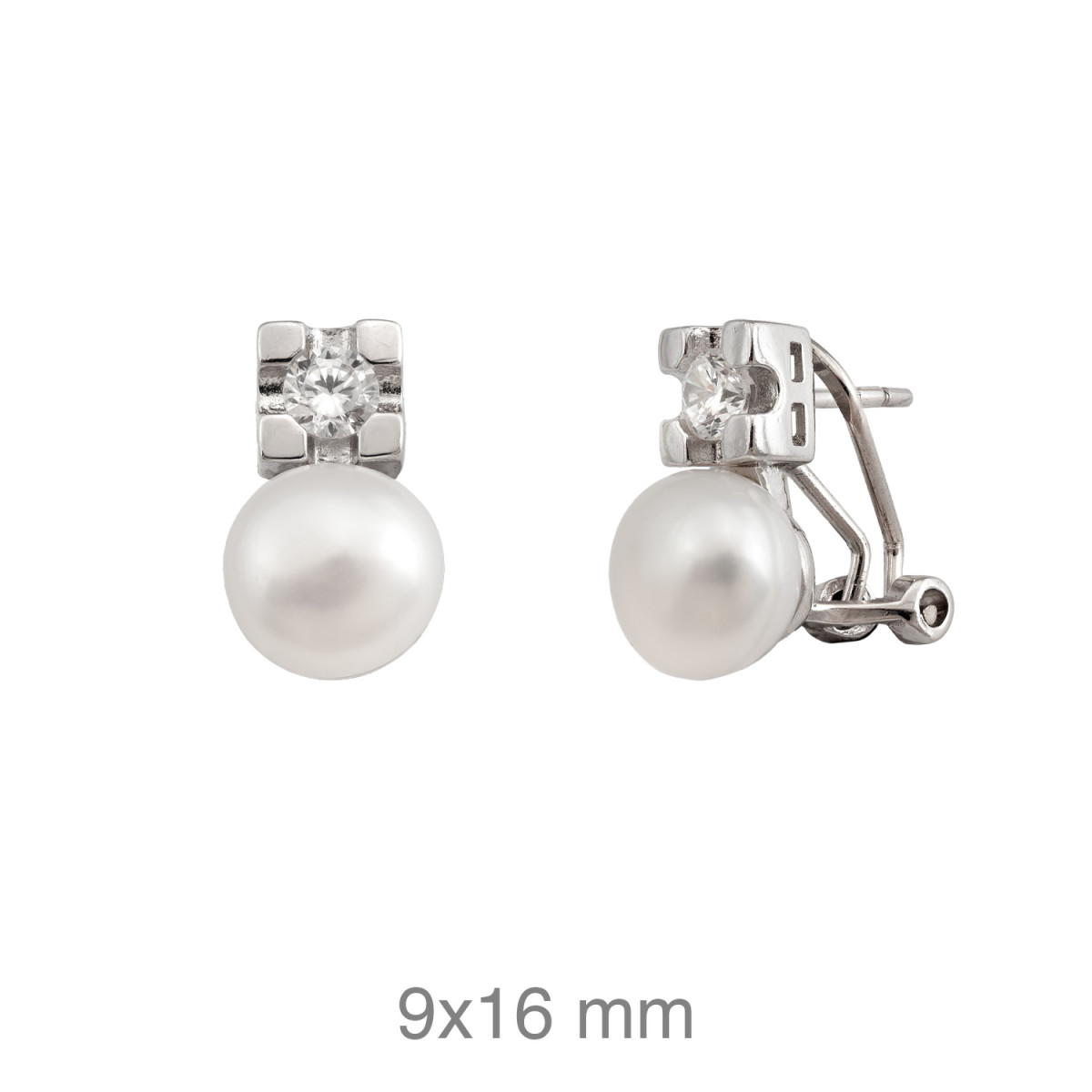 PENDIENTES PLATA TU Y YO ZTAS PERLA NATURAL