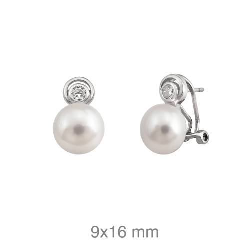 PENDIENTES PLATA TU Y YO ZTAS PERLA NATURAL