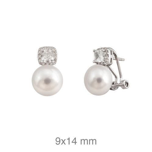 PENDIENTES PLATA TU Y YO ZTAS PERLA NATURAL