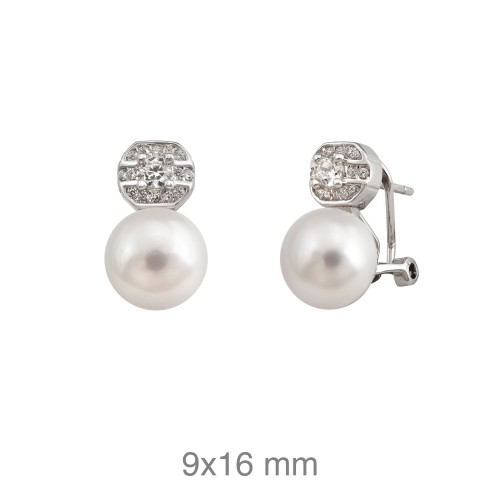 PENDIENTES PLATA TU Y YO ZTAS PERLA NATURAL