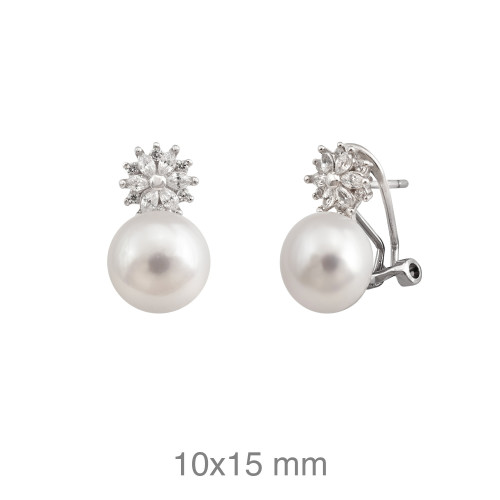 PENDIENTES PLATA TU Y YO ZTAS PERLA NATURAL