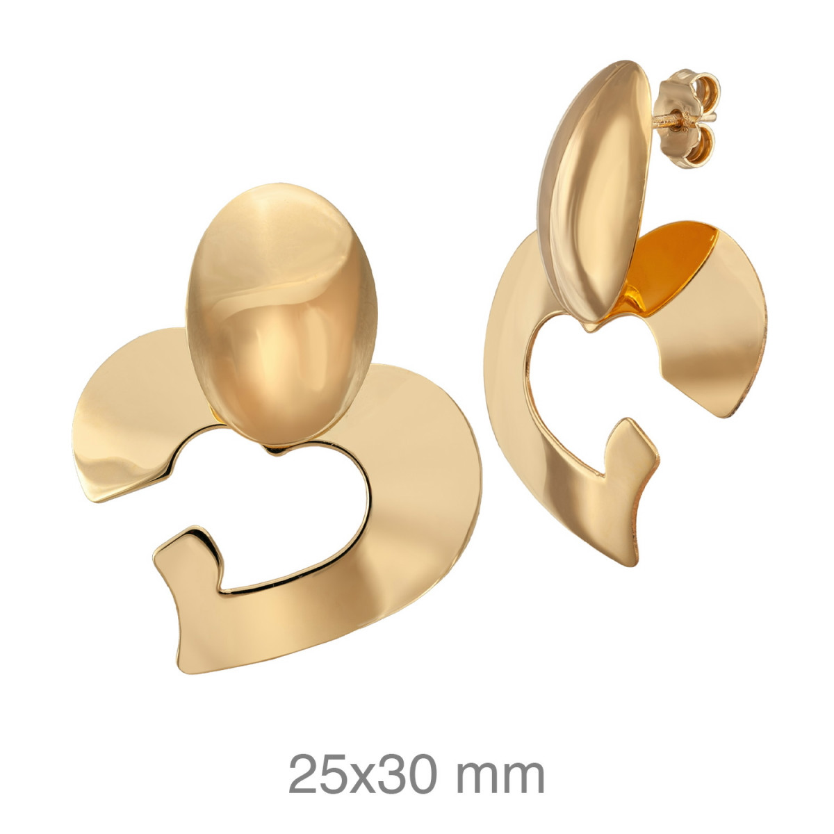 PENDIENTES PLATA B.ORO