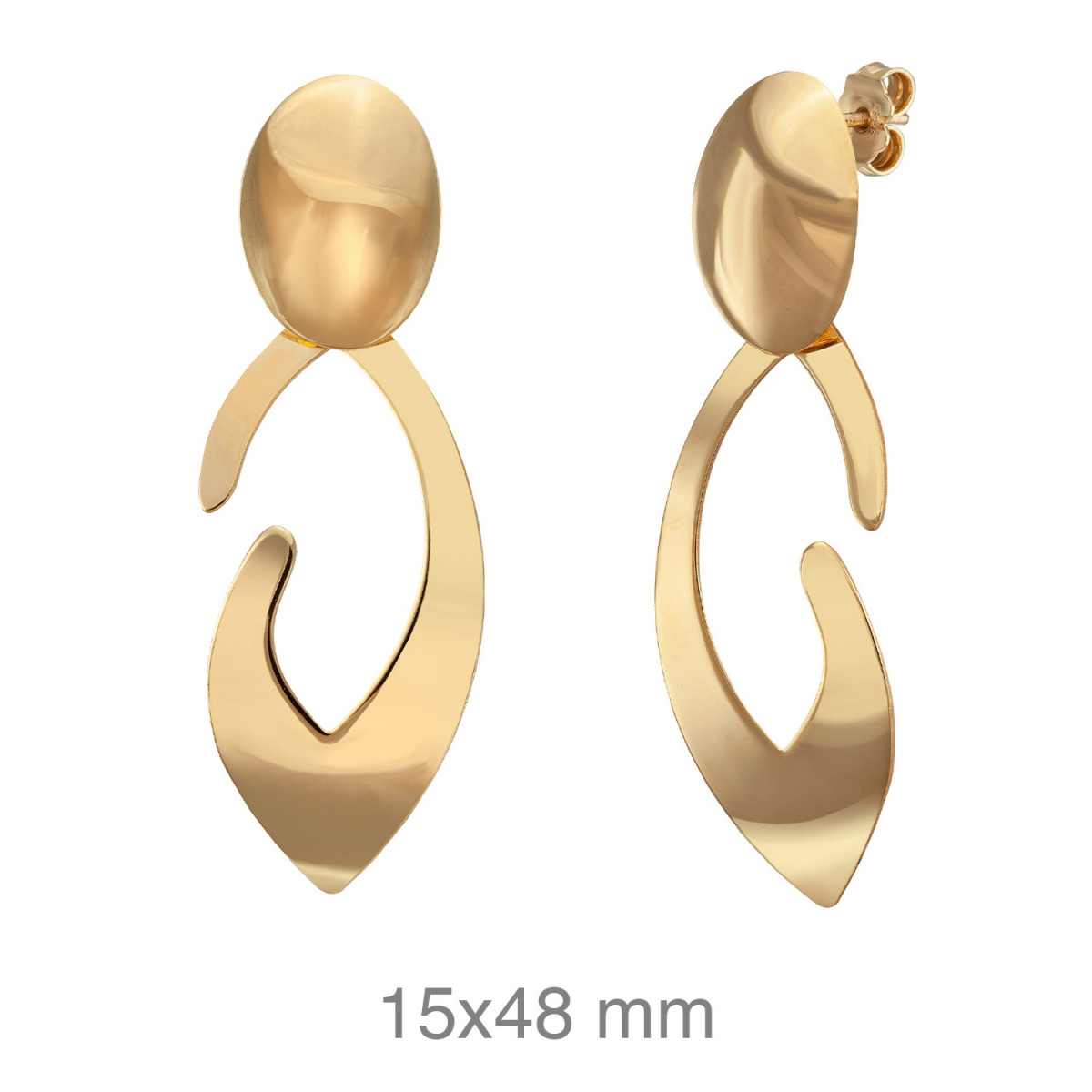 PENDIENTES PLATA B.ORO