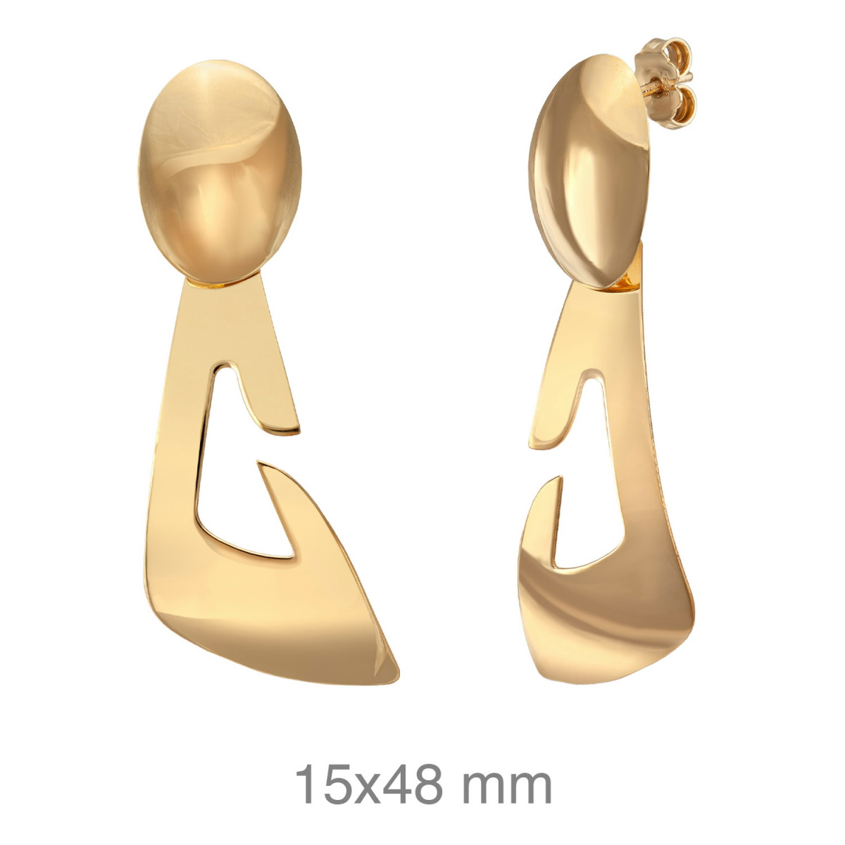PENDIENTES PLATA B.ORO